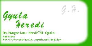 gyula heredi business card